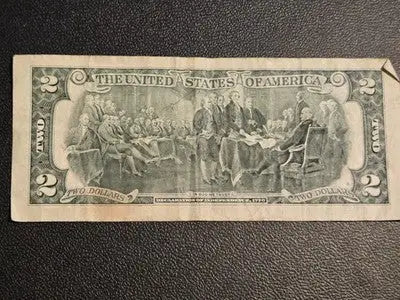 2003 USA $2 Bill - Very Good Condition - Uncertified Collectible Note - Coins & Currency