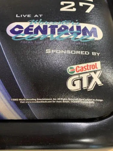 Wrestling event advertisement for WWE Ringside VIP experience at Worcester Centrum Center