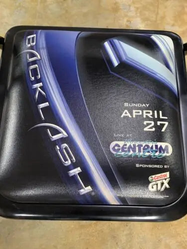 Backlash event tray from 2003 WWE Ringside VIP Chair at Worcester Centrum Center