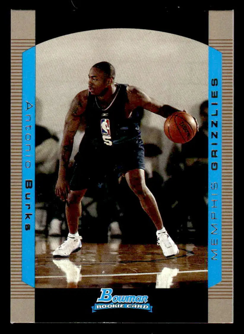 2004-05 Bowman #134 Antonio Burks Base RC Memphis Grizzlies - Basketball Card Single