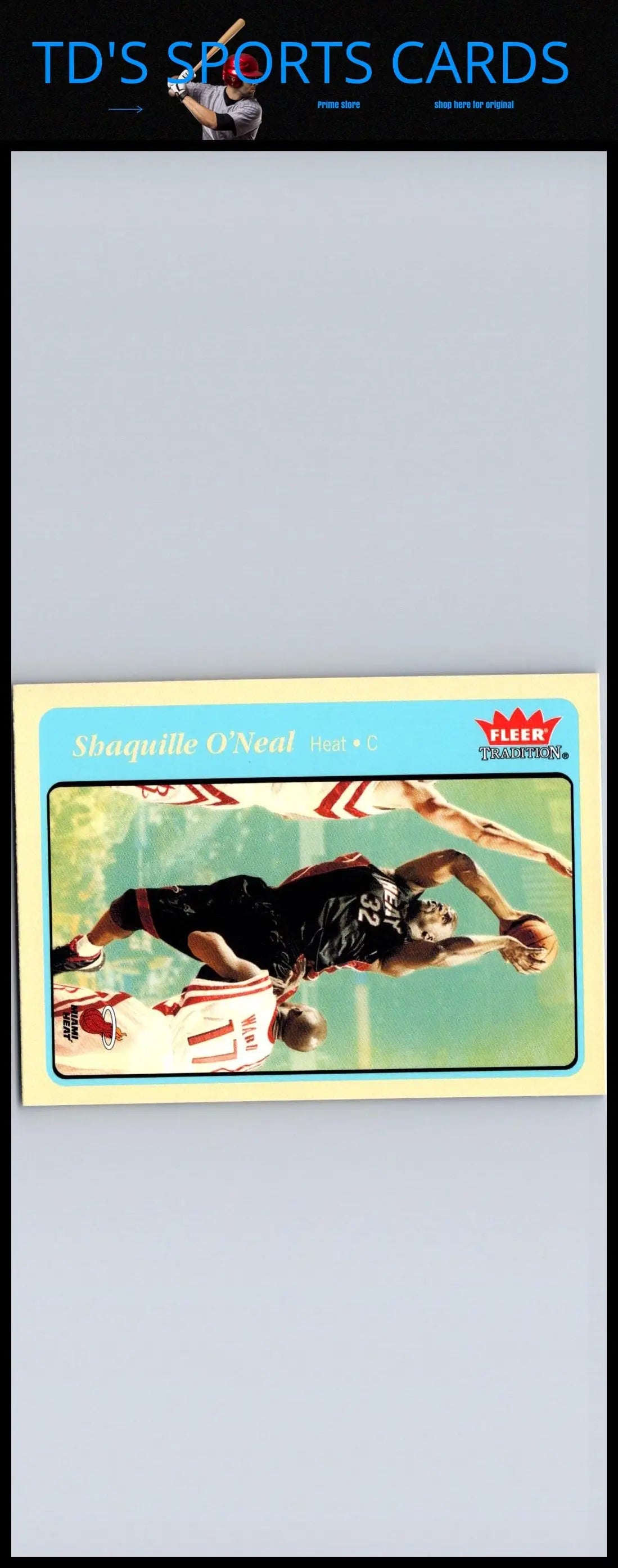 Fleer Tradition trading card of Shaquille O’Neal, 2004-05 edition