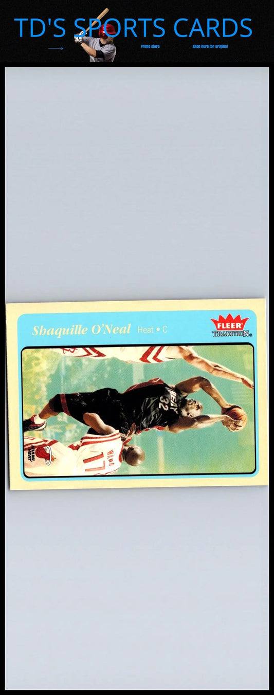 Fleer Tradition trading card of Shaquille O’Neal, 2004-05 edition
