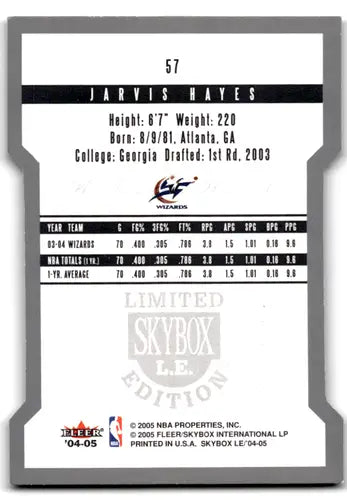 2004-05 SkyBox LE #57 Jarvis Hayes EX/NM Wizards ID:67331 - Basketball Card Single