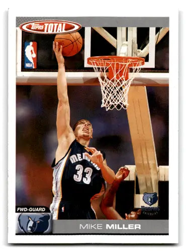 Original gloss Mike Miller basketball card from 2004-05 Topps Total Grizzlies series