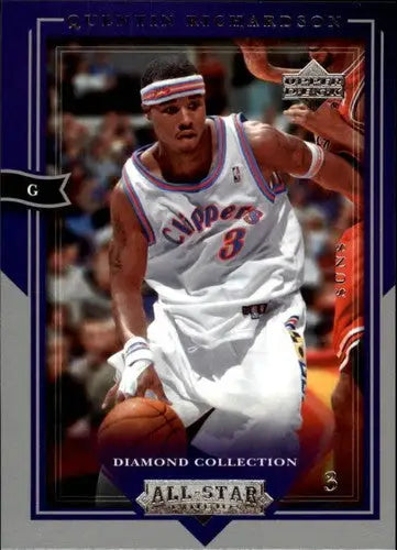 Original gloss basketball trading card of Quentin Richardson from Upper Deck 2004-05 Clippers