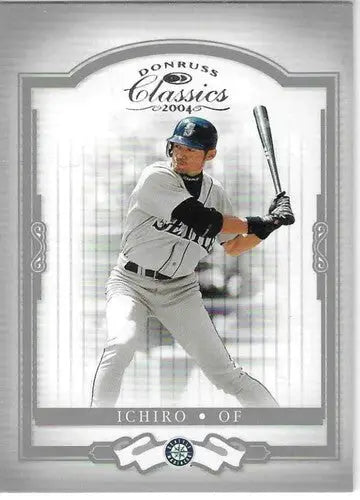 Original gloss Ichiro Suzuki baseball card from 2004 Donruss Classics Mariners collection