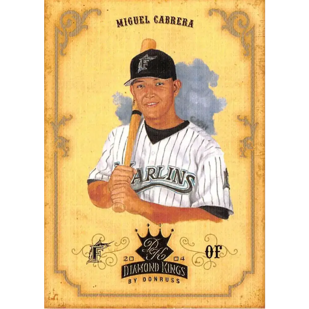 2004 Donruss Diamond Kings #103 Miguel Cabrera NM-MT Florida Marlins Baseball Card - Baseball Card Single