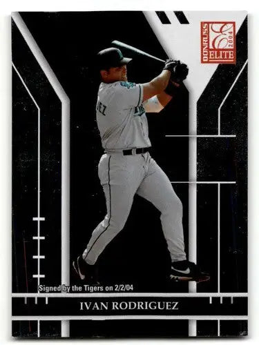 2004 Donruss Elite #147 Ivan Rodriguez Detroit Tigers Baseball Cards ID:63439 - Baseball Card Single