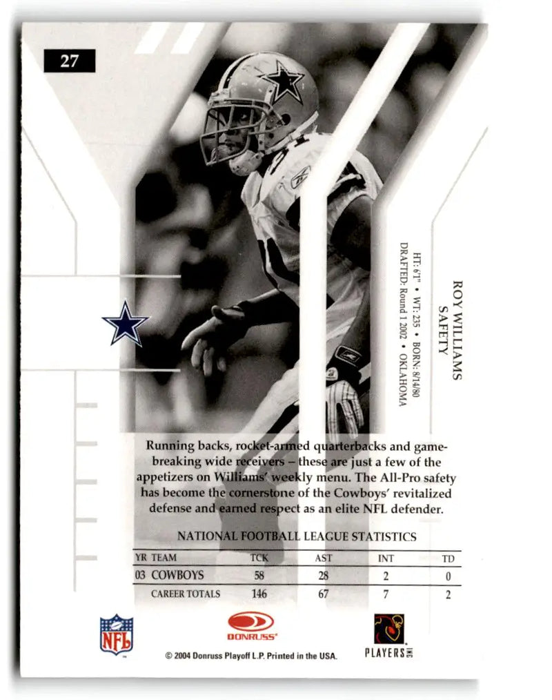 2004 Donruss Elite #27 Roy Williams - Football Card Single