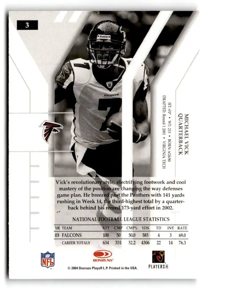2004 Donruss Elite #3 Michael Vick - Football Card Single
