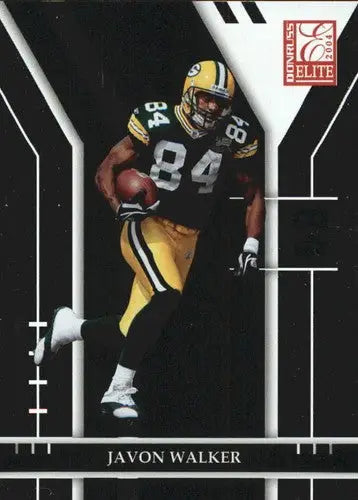 Javon Walker football trading card from Donruss Elite series with original gloss