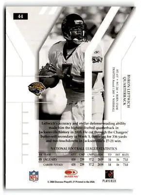 Byron Leftwich 2004 Donruss Elite #44 trading card collectible sports memorabilia