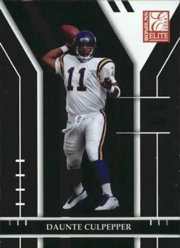 Original gloss Donruss Elite Daunte Culpepper football card from 2004 Vikings series
