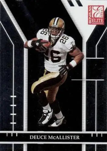 2004 Donruss Elite Deuce McAllister football card with original gloss Saints ID 5265