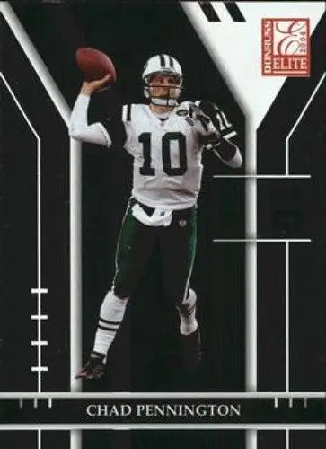 Collectible Donruss Elite Chad Pennington football card in original gloss featuring NY Jets