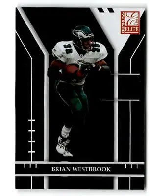 Football trading card of Brian Westbrook in Philadelphia Eagles uniform from Donruss Elite