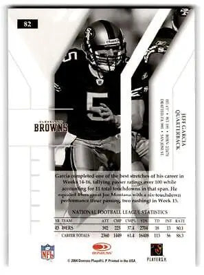 Jeff Garcia 2004 Donruss Elite #82 trading card for collectors and sports fans