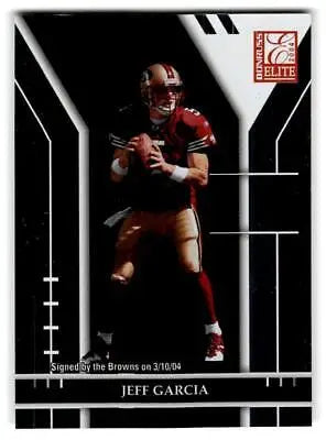 Jeff Garcia 2004 Donruss Elite #82 trading card showcasing the NFL quarterback