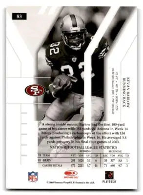 2004 Donruss Elite #83 Kevan Barlow - Football Card Single