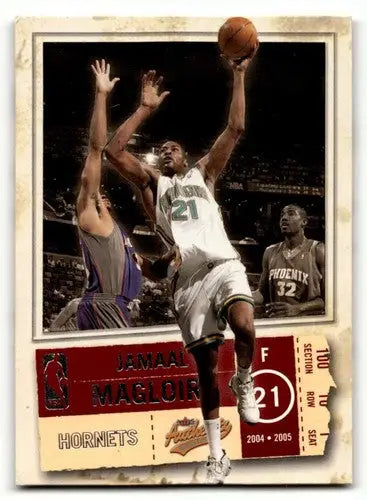 2004 Fleer Authentix #62 Jamaal Magloire New Orleans Hornets Basketb ID:58768 - Basketball Card Single