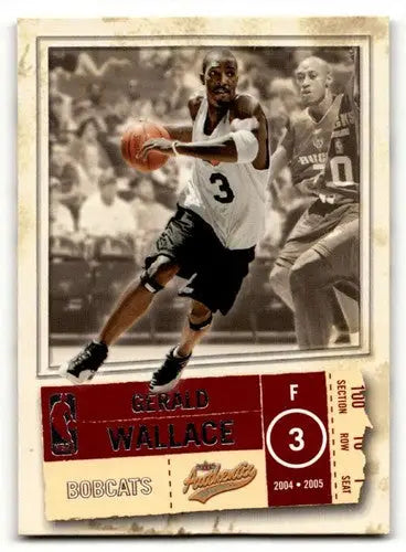 2004 Fleer Authentix #69 Gerald Wallace Charlotte Bobcats Basketball ID:58794 - Basketball Card Single