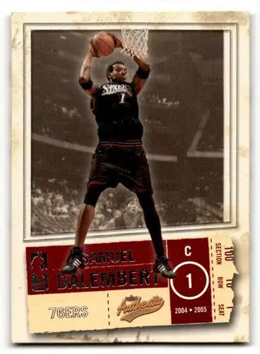 2004 Fleer Authentix #83 Samuel Dalembert Philadelphia 76ers Basketb ID:58787 - Basketball Card Single