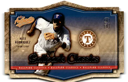 2004 Fleer Authentix Ballpark Classics #10 Alex Rodriguez NM-MT Rangers ID:20848 - Baseball Card Single
