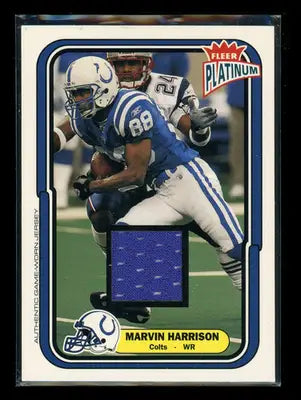 2004 Fleer Platinum Marvin Harrison #126 248/765 Game-Worn Jersey Football