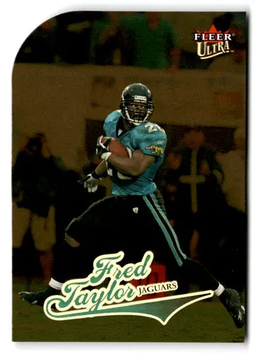 Fleer Ultra Gold Fred Taylor football trading card from 2004 Fleer Ultra Gold Medallion series