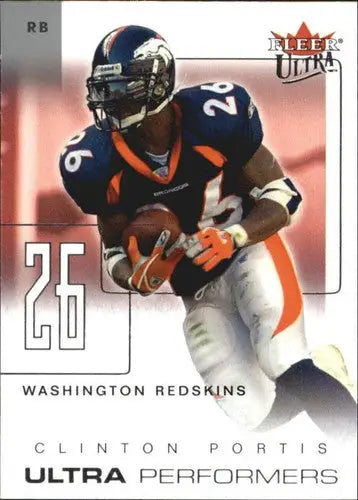 2004 Fleer Ultra Performers #2UP Clinton Portis NM-MT Redskins - Football Card Single
