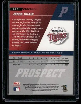 2004 Leaf Prospect Jesse Crain #224 Baseball - Baseball Card Single