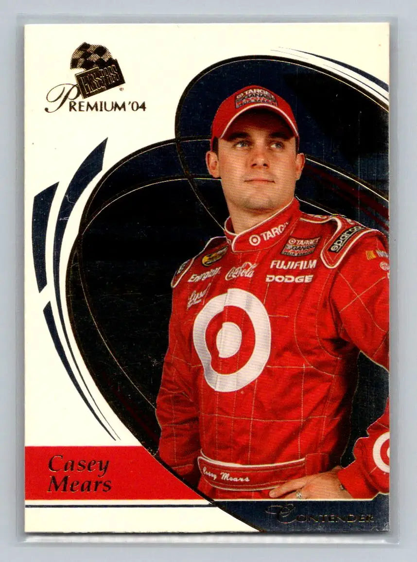 2004 Press Pass Premium #12 Casey Mears Chip Ganassi Racing with Felix Sabates - Racing Card Single