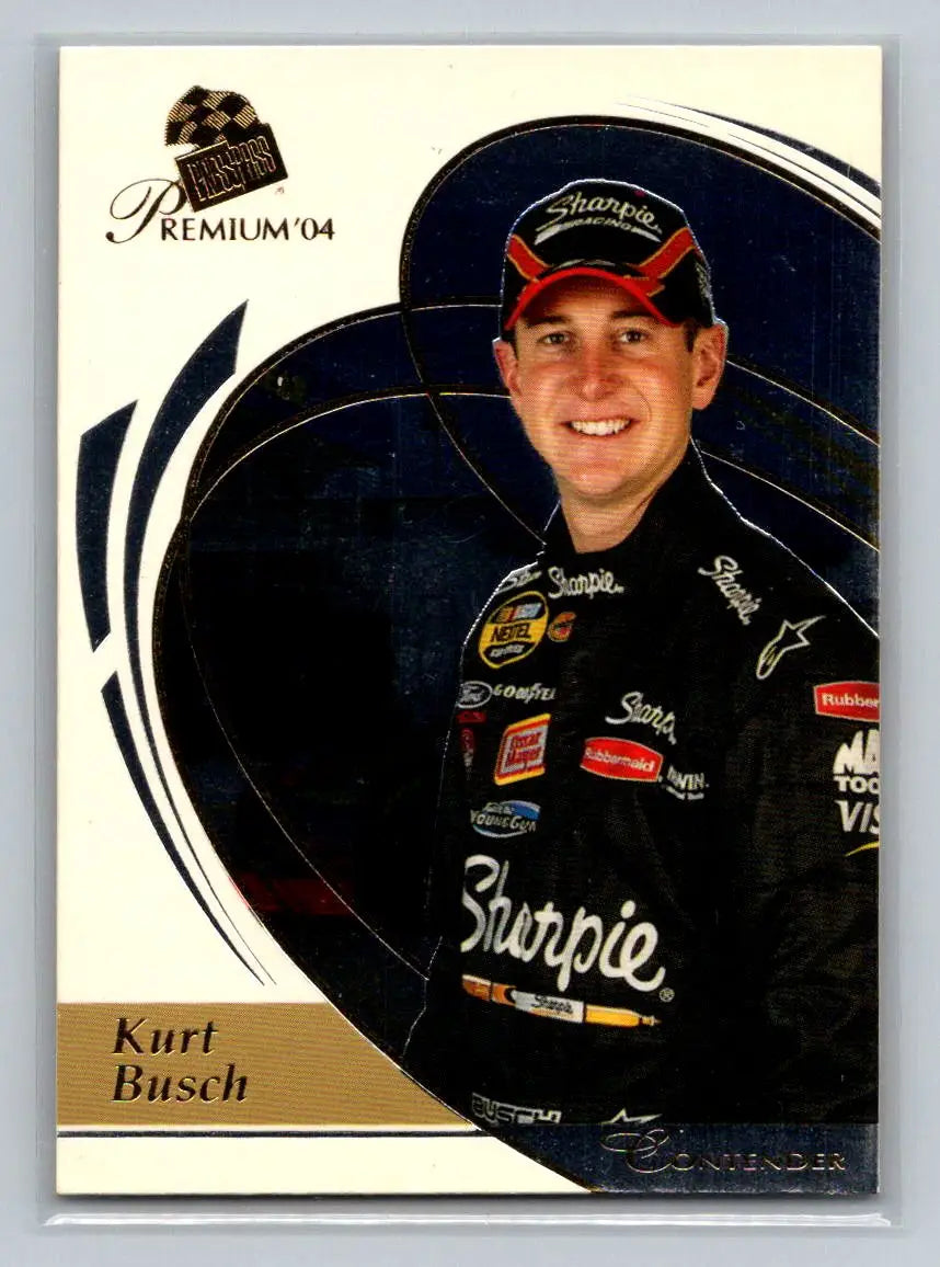 2004 Press Pass Premium #13 Kurt Busch Roush Racing - Racing Card Single