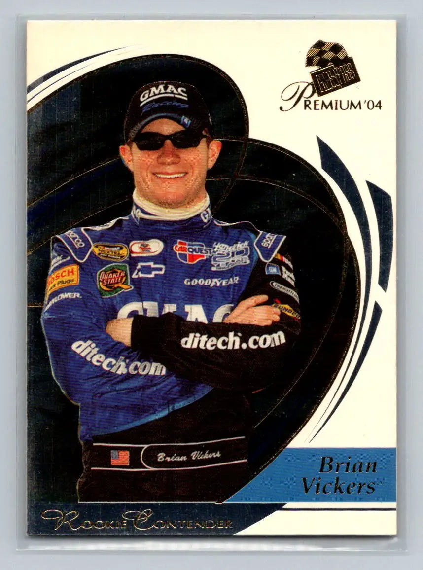 2004 Press Pass Premium #35 Brian Vickers Hendrick Motorsports - Racing Card Single