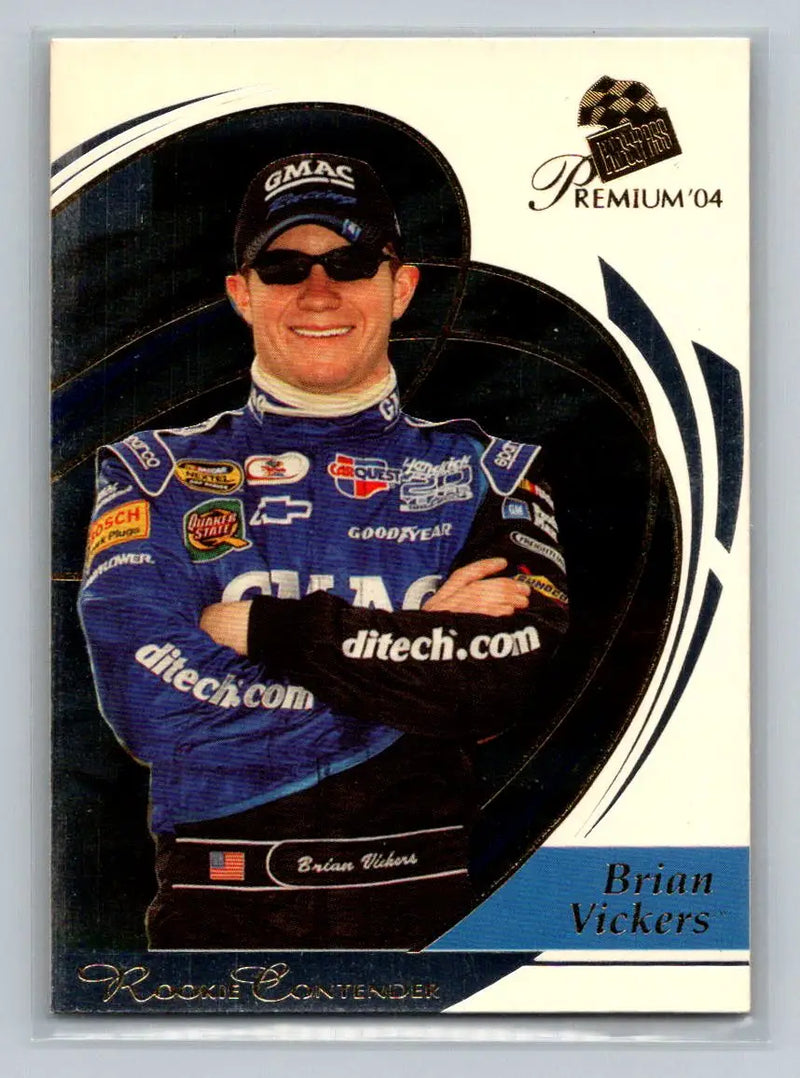 2004 Press Pass Premium #35 Brian Vickers Hendrick Motorsports - Racing Card Single