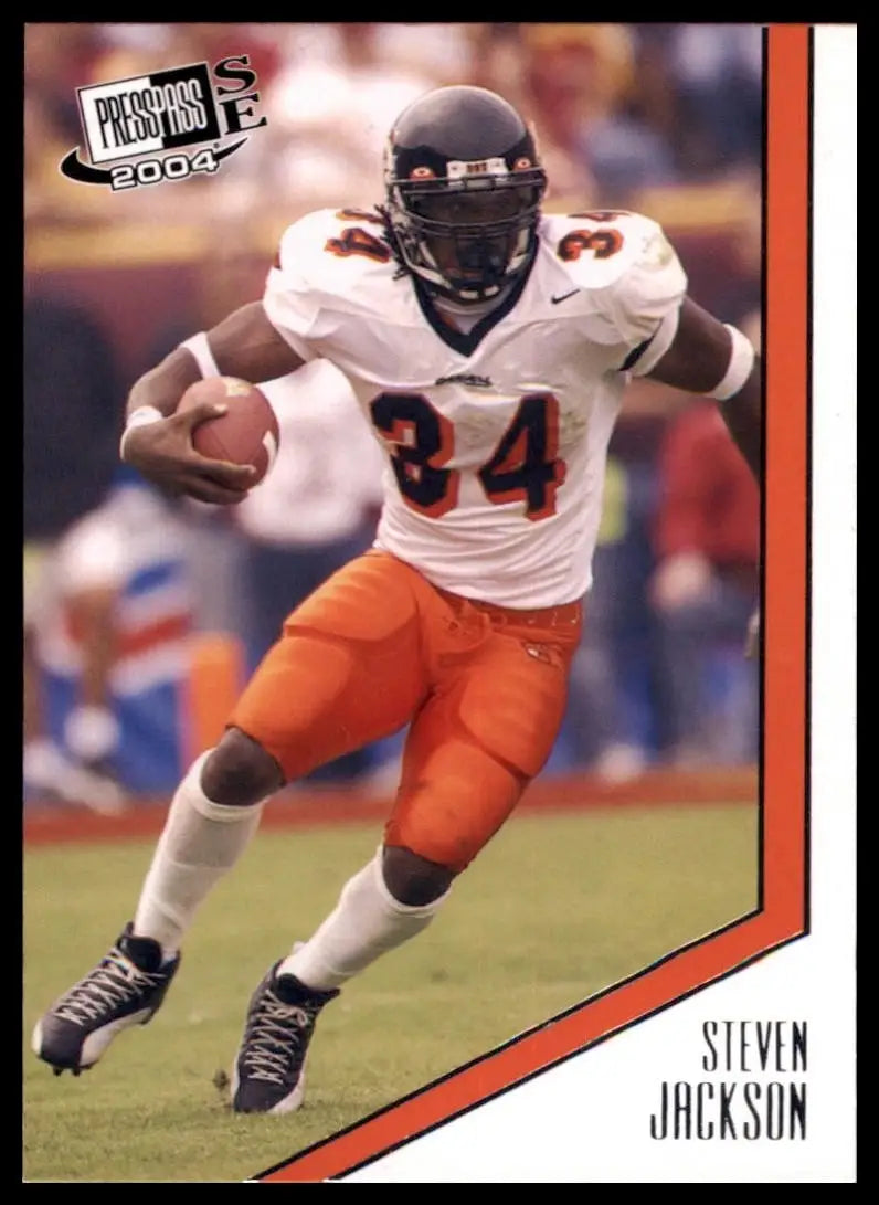 2004 Press Pass SE Steven Jackson #13 Rookie Oregon State Beavers Football Card