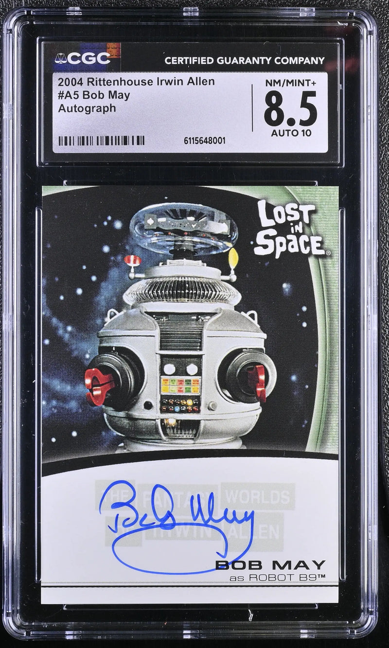 2004 Rittenhouse Lost in Space Bob May Autograph Card A5 Graded CGC 8.5 NM/Mint+ - Non-Sport Single