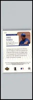 2004 SP Authentic #113 Jorge Vasquez #/999 Kansas City Royals - Baseball Card Single