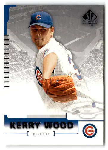 Kerry Wood baseball card with original gloss in NM-MT condition from 2004 SP Authentic