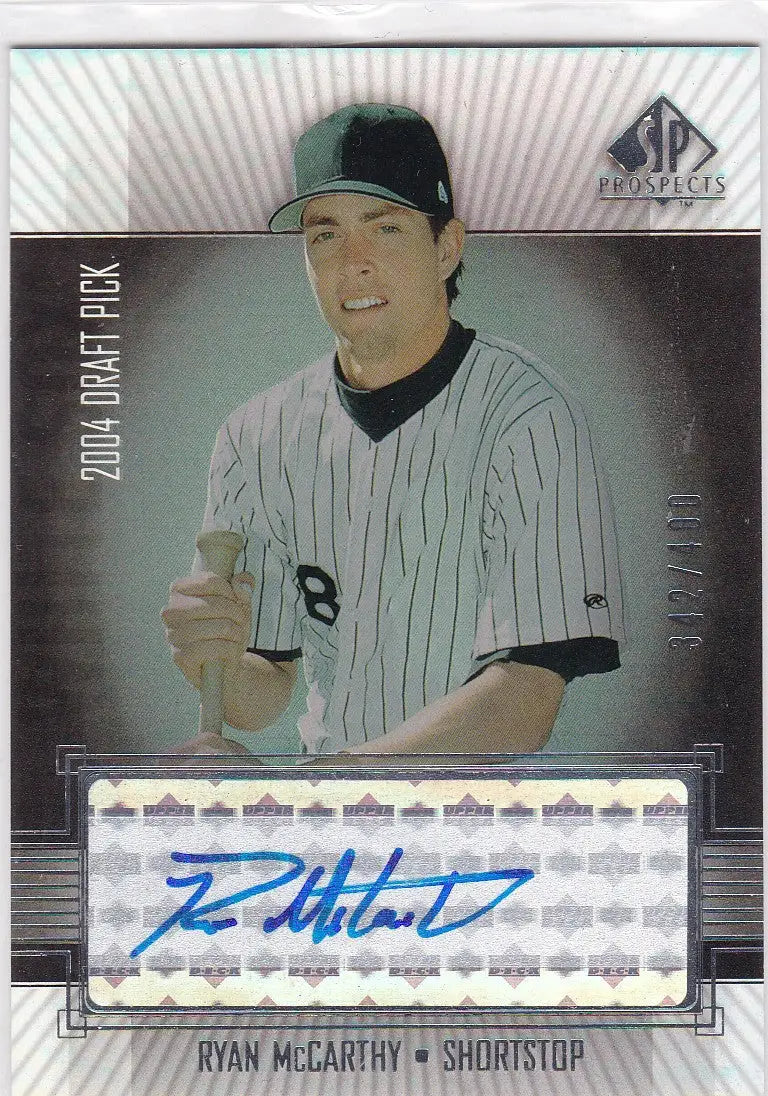 2004 SP Prospects Auto Draft Picks #RM Ryan McCarthy 342/400 Chicago White Sox - Baseball Card Single