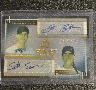 2004 SP Prospects Steven Register/Seth Smith Draft Duos Dual Autographs #/175 - Baseball Card Single