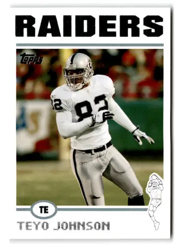 2004 Topps #182 Teyo Johnson NM-MT Raiders - Football Card Single