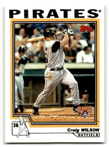 Original gloss Craig Wilson Pittsburgh Pirates baseball card from 2004 Topps series