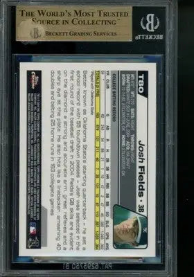 2004 Topps Traded Chrome Josh Fields #T80 Baseball BGS 9.5 - Baseball Card Single
