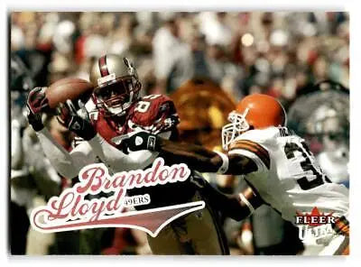 Brandon Lloyd 2004 Ultra #137 Football trading card featuring vibrant design