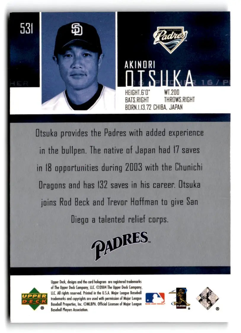 2004 Upper Deck #531 Akinori Otsuka - Baseball Card Single