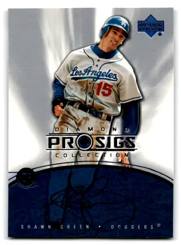 Shawn Green baseball card from 2004 Upper Deck Diamond Collection Pro Sigs series
