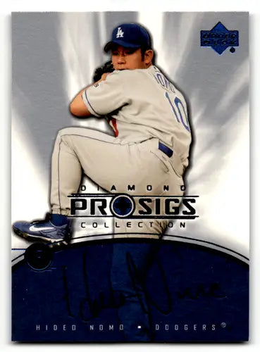 2004 Upper Deck Diamond Collection Pro Sigs Hideo Nomo Los Angeles Dodgers #12 - Baseball Card Single