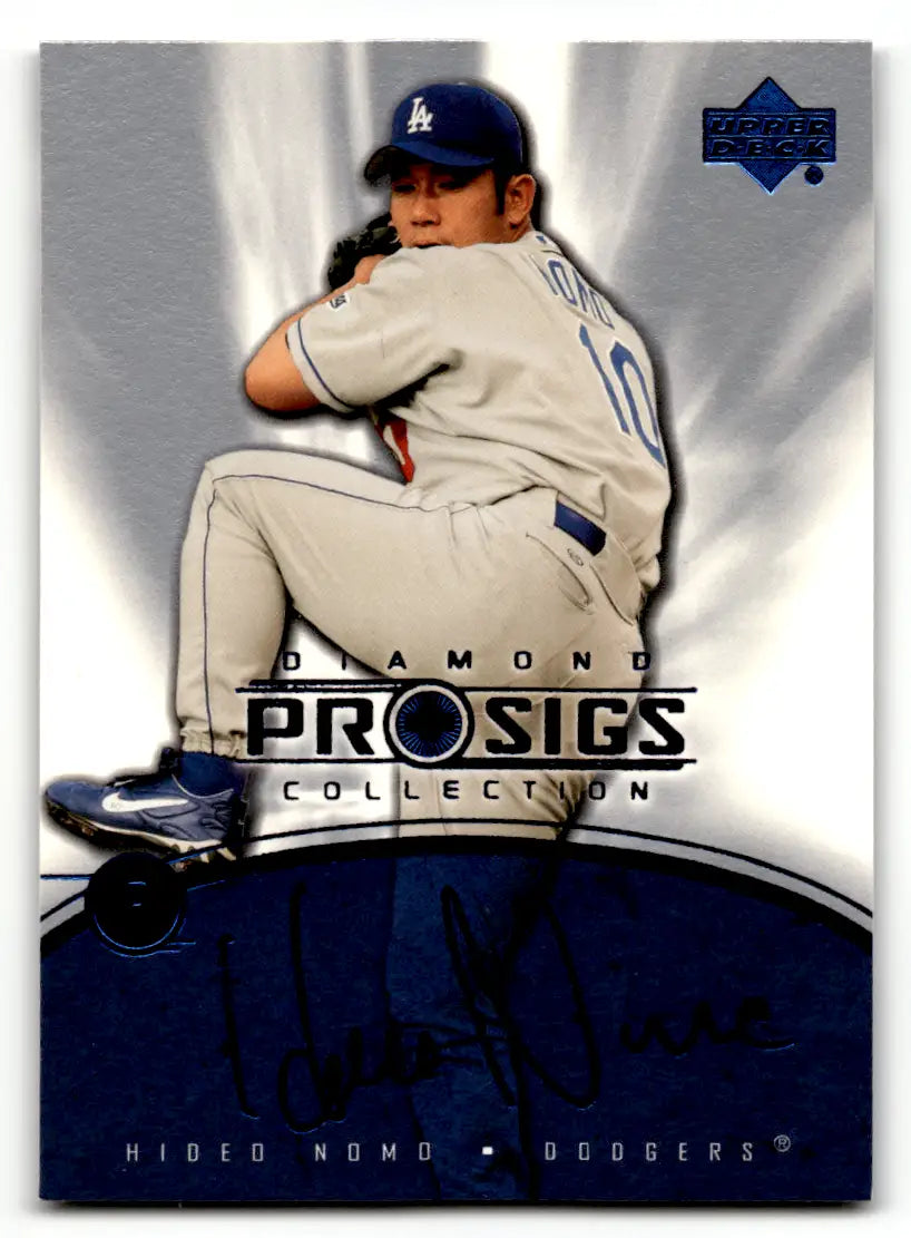 2004 Upper Deck Diamond Collection Pro Sigs Hideo Nomo Los Angeles Dodgers #12 - Baseball Card Single