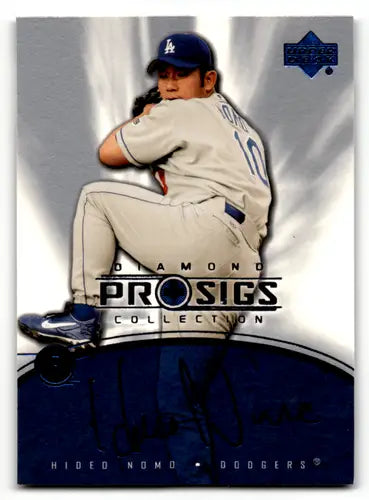 2004 Upper Deck Diamond Collection Pro Sigs Hideo Nomo Los Angeles Dodgers #12 - Baseball Card Single